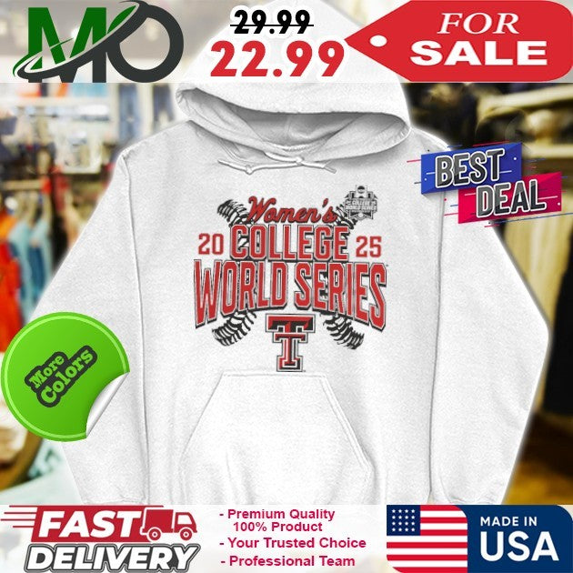 Heather Gray Texas Tech Red Raiders 2025 NCAA Softball Women’s College World Series Fan Cut Off Shirt