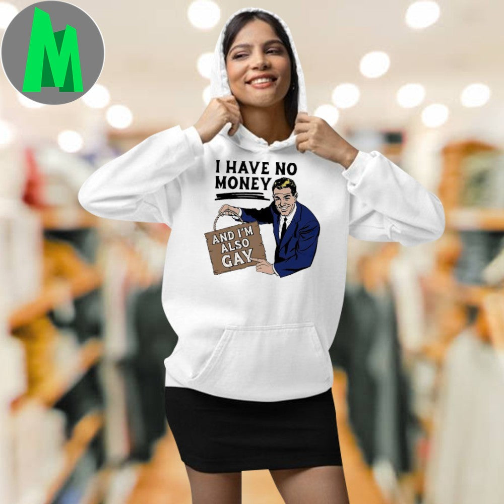 I Have No Money And I’m Also Gay Retro Comic Graphic T-Shirt
