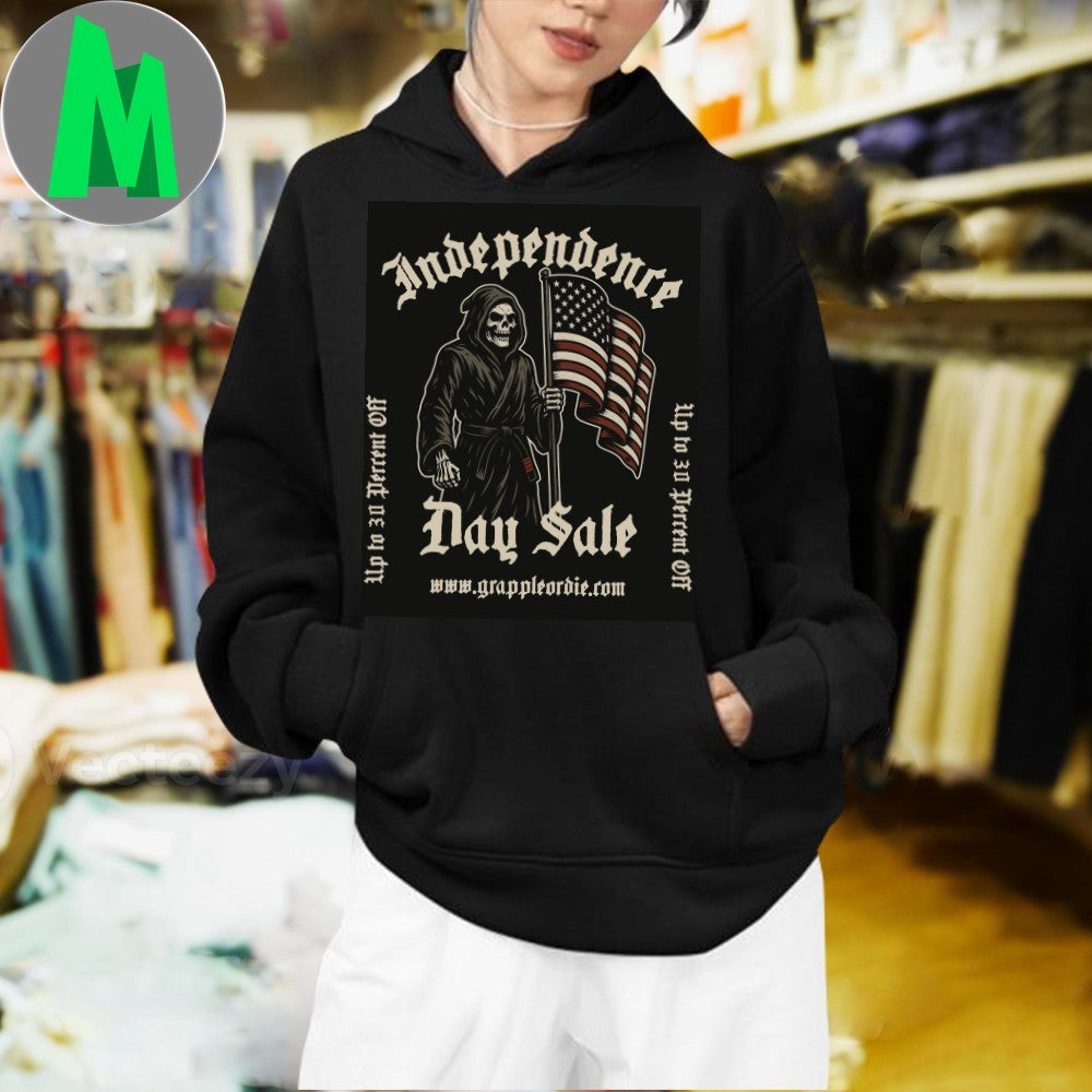 Independence Day Sale Grim Reaper Patriotic T-Shirt