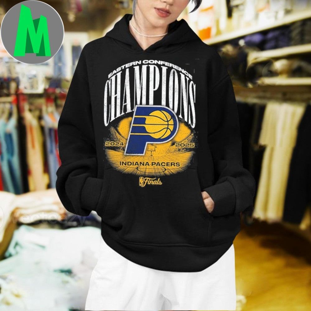 Indiana Pacers 2025 Eastern Conference Champions T-Shirt NBA Basketball Fan Apparel