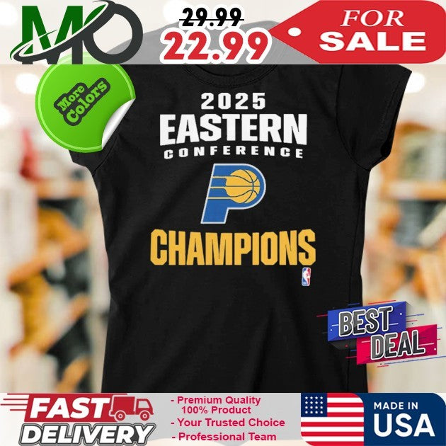Indiana Pacers 2025 NBA Eastern Conference Champions Locker Room Shirt