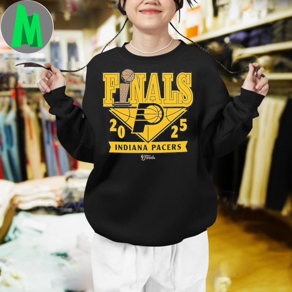 Indiana Pacers 2025 NBA Finals Logo T-Shirt Basketball Fan Apparel
