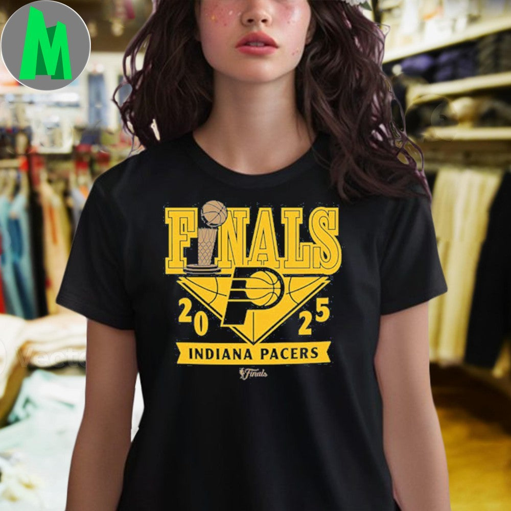 Indiana Pacers 2025 NBA Finals Logo T-Shirt Basketball Fan Apparel