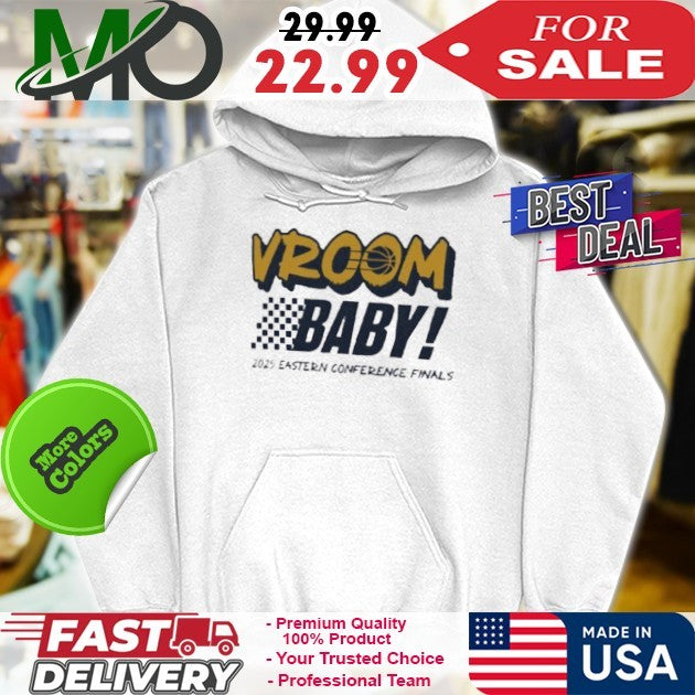 Indiana Pacers Vroom Baby! 2025 Eastern Conference Finals Fan T-Shirt