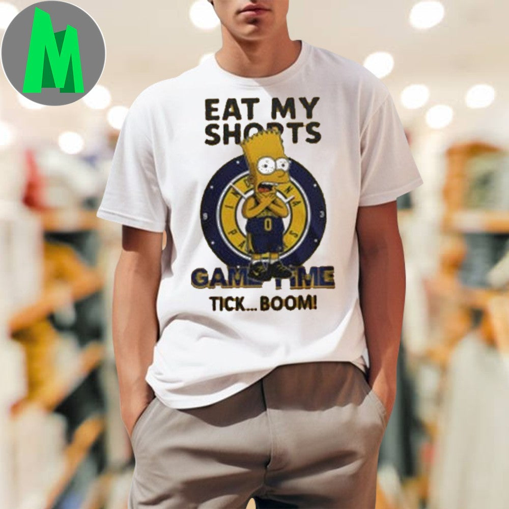 Indiana Pacers x Bart Simpson Legacy Signal Funny Basketball T-Shirt Simpsons Fan Tee