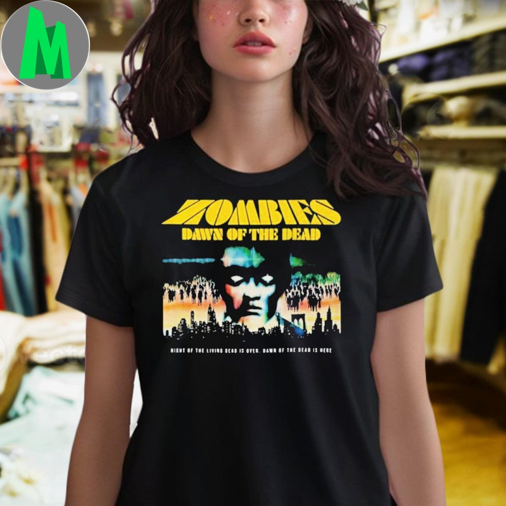 Iron Fortress Records Zombies Dawn of the Dead Horror Movie Shirt