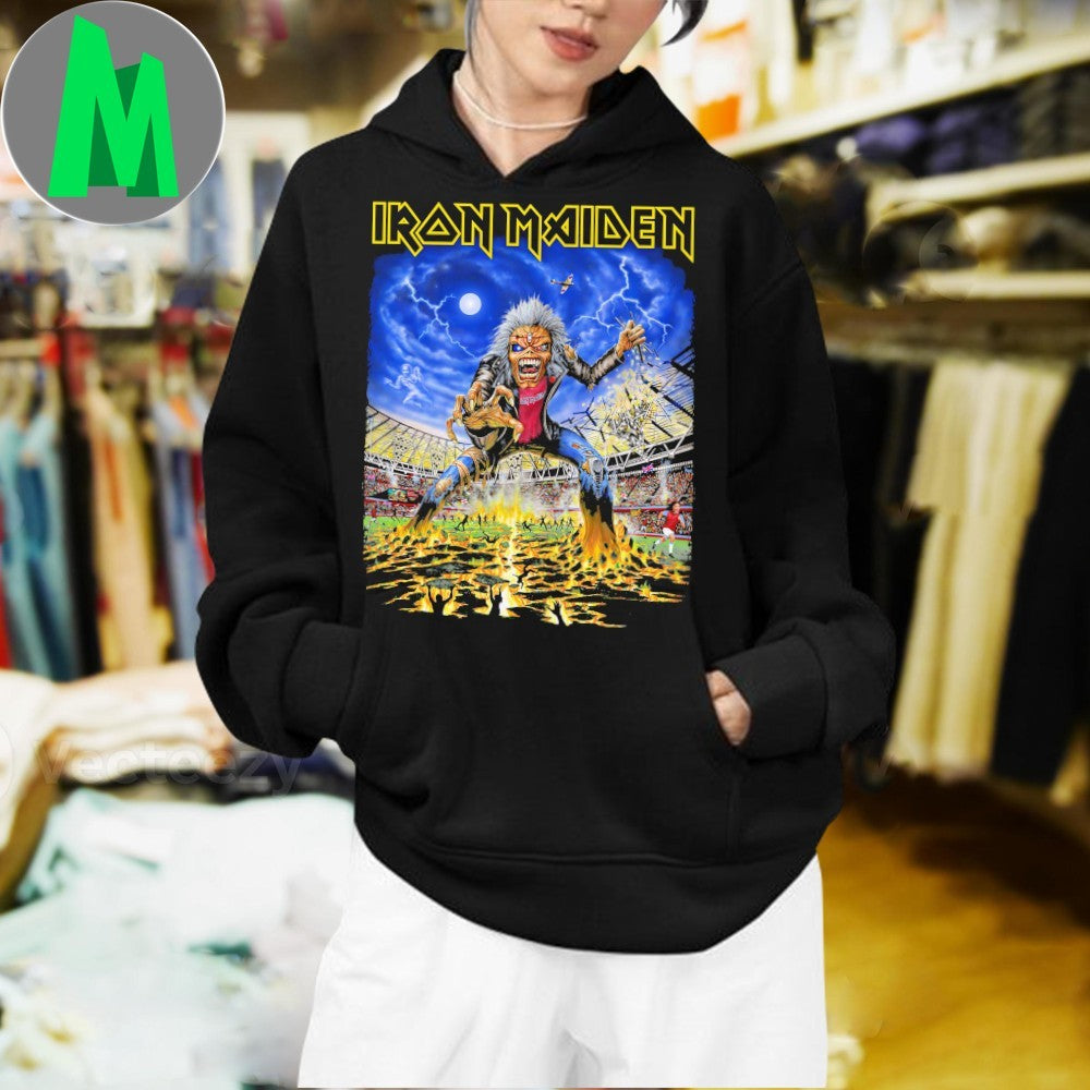 Iron Maiden Eddie Stadium Concert Graphic Band T-Shirt