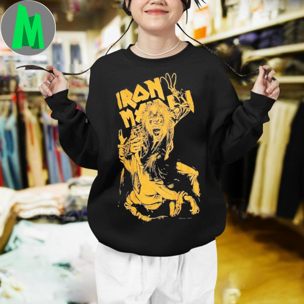 Iron Maiden No Prayer Claw Jumbo Yellow Shirt