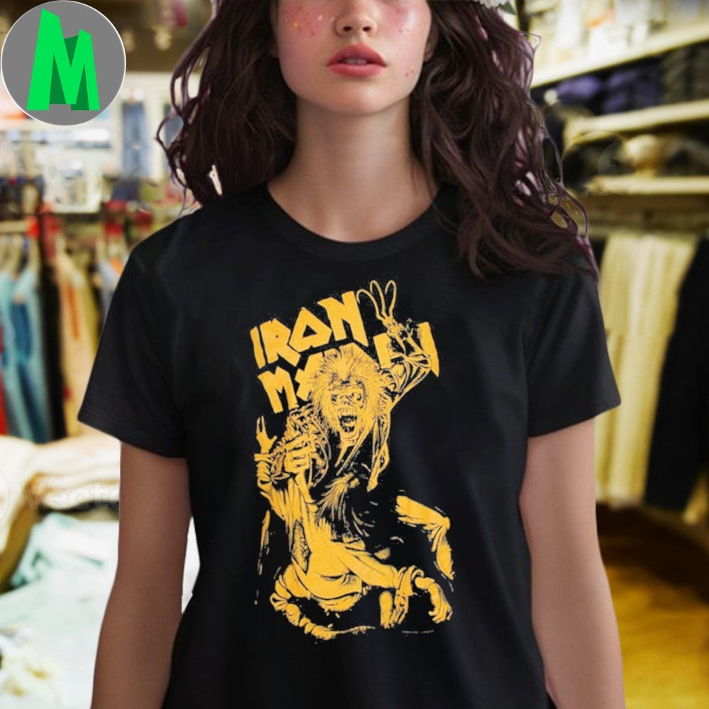 Iron Maiden No Prayer Claw Jumbo Yellow Shirt