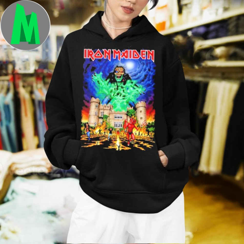 Iron Maiden Run For Your Lives 2025 Tour Dublin Ireland Merch Tee At Malahide Castle On June 25 2025 Shirt
