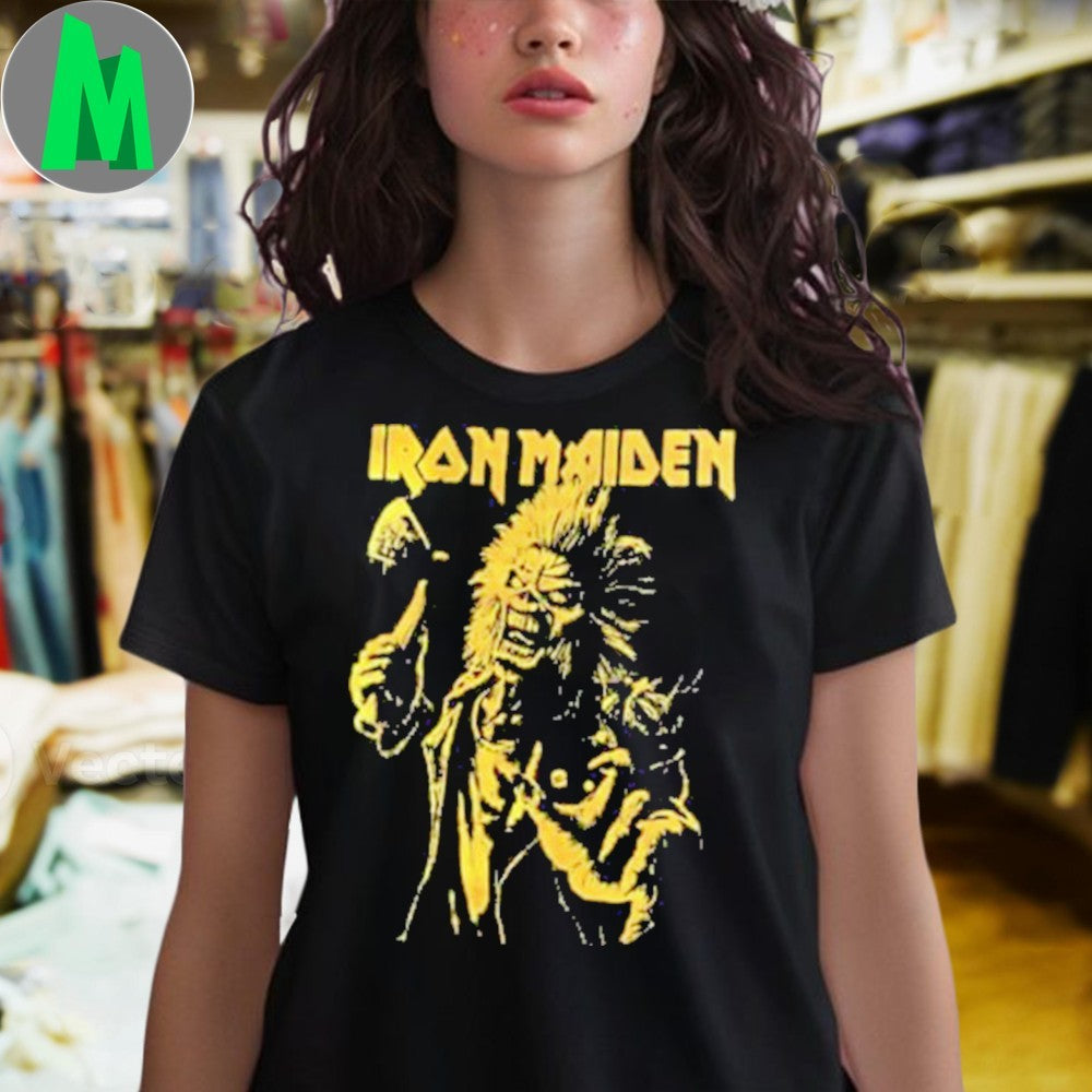 Iron Maiden Run For Your Lives World Tour 2025-26 Eddie’s Dive Bar Charged With Trooper Shirt