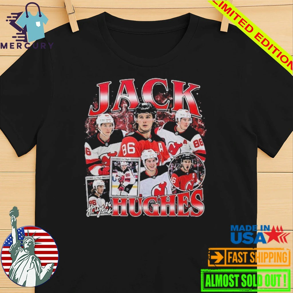 Jack Hughes Ice Hockey American Professional Hockey Championship Shirt