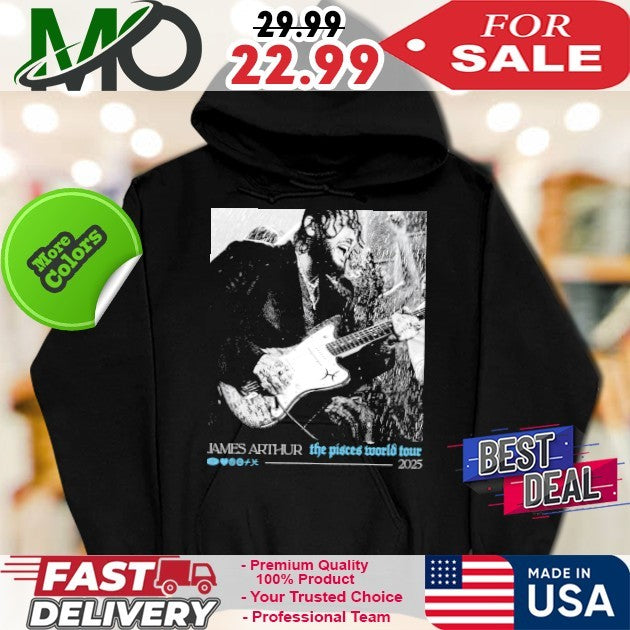James Arthur The Pisces World Tour 2025 Concert Photo Graphic Fan T-Shirt