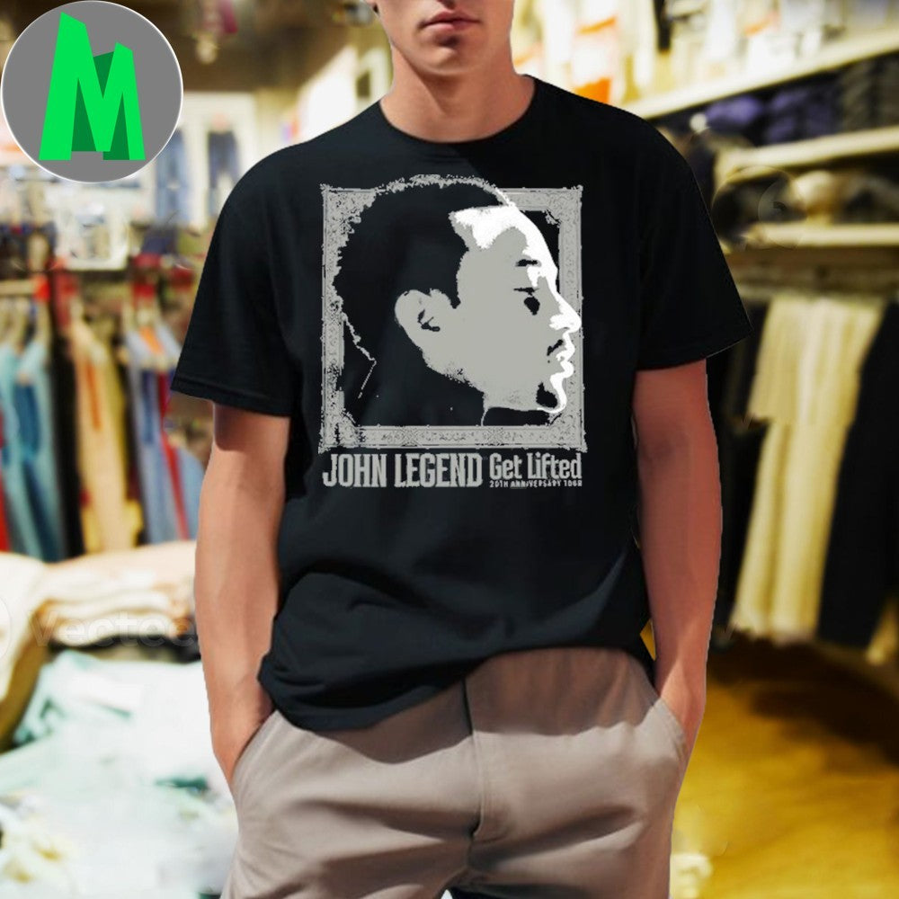 John Legend Get Lifted 20th Anniversary Tour 2025 T-Shirt R&B Soul Music Fan Merch