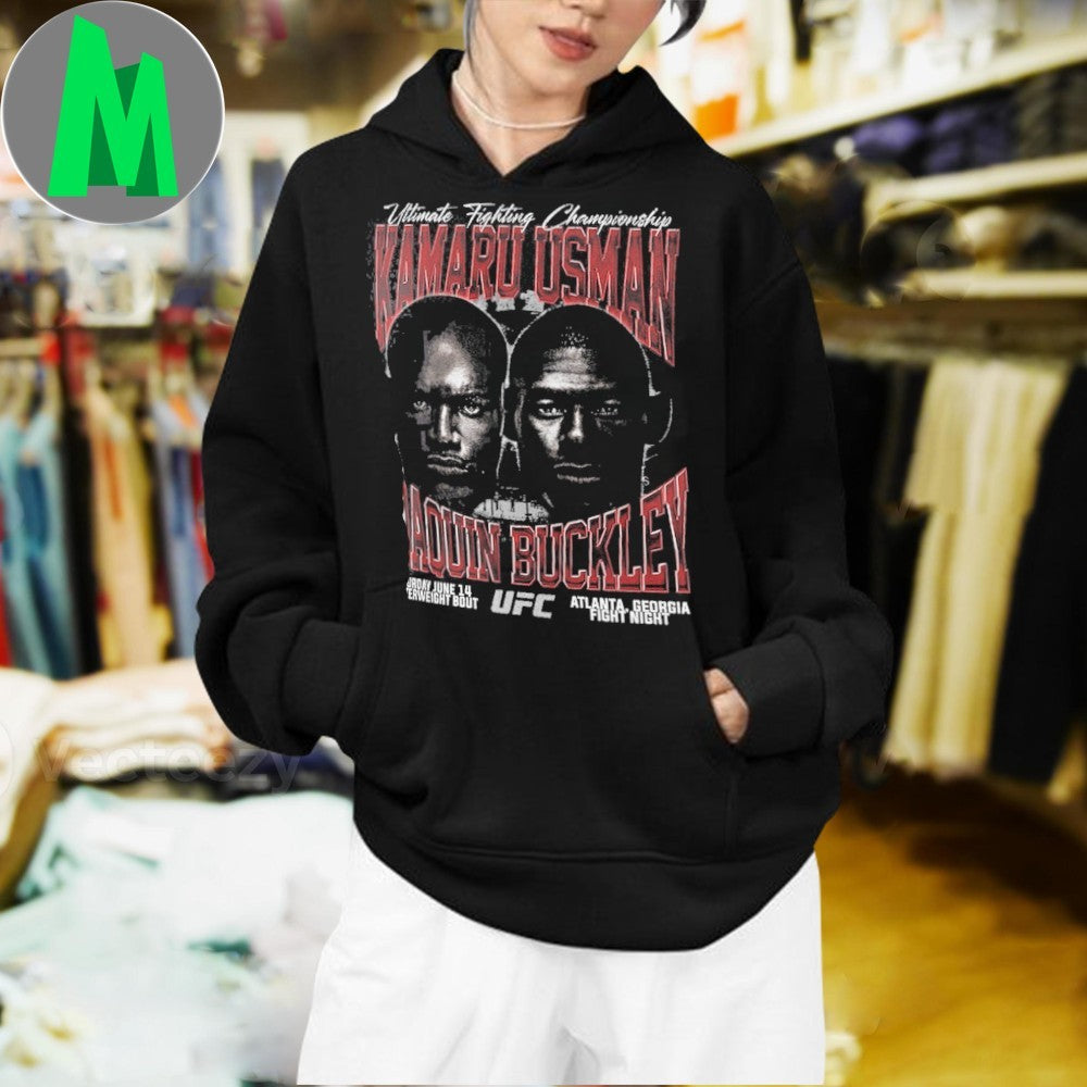 Kamaru Usman vs Joaquin Buckley UFC Fight Night Atlanta GA June 14 Graphic T-Shirt