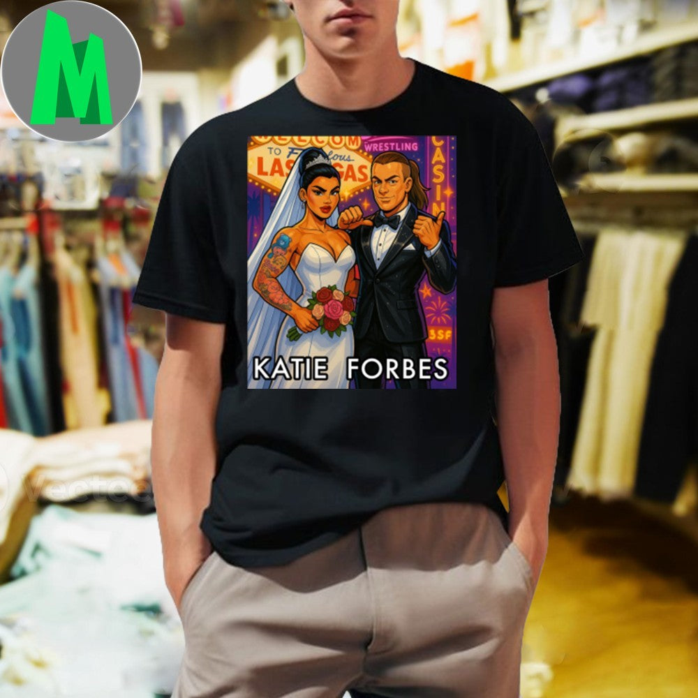 Katie Forbes Wrestling Couple Las Vegas Graphic T-Shirt