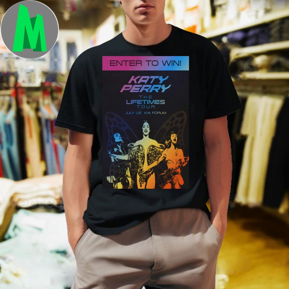 Katy Perry July 15 2025 The Kia Forum in Inglewood, CA Tour Poster Shirt