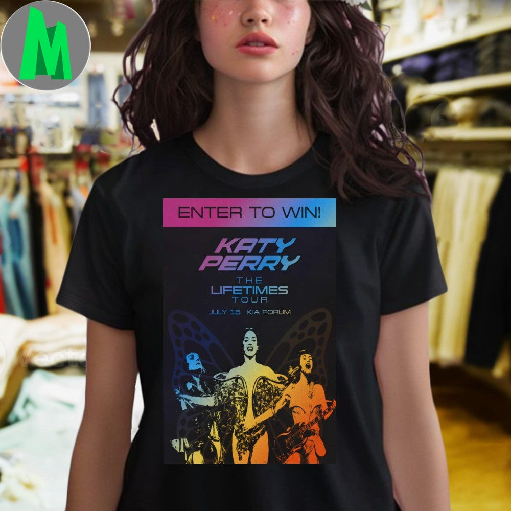 Katy Perry July 15 2025 The Kia Forum in Inglewood, CA Tour Poster Shirt