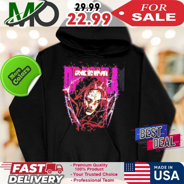 Kim Dracula Bloody Face Metalcore Music Graphic T-Shirt