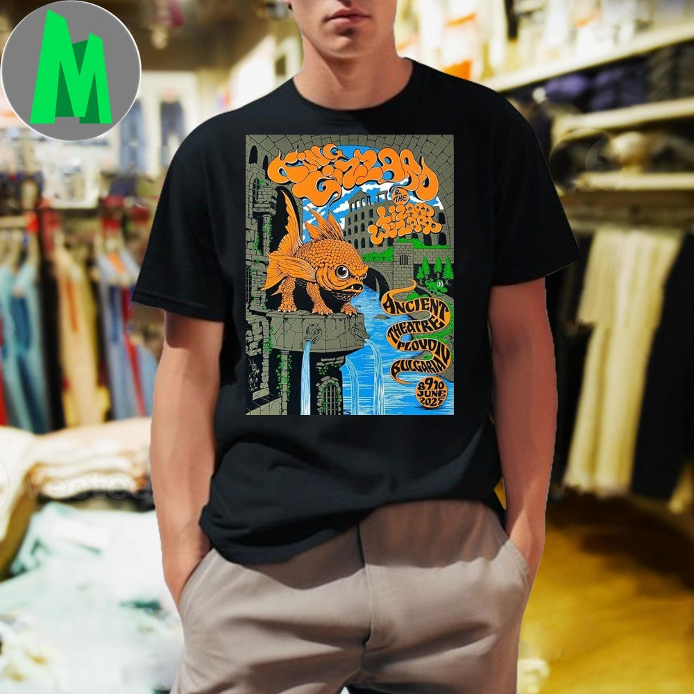 King Gizzard At Ancient Theatre In Plovdiv Bulgaria On June 8-9-10 2025 Orange Fish Shirt