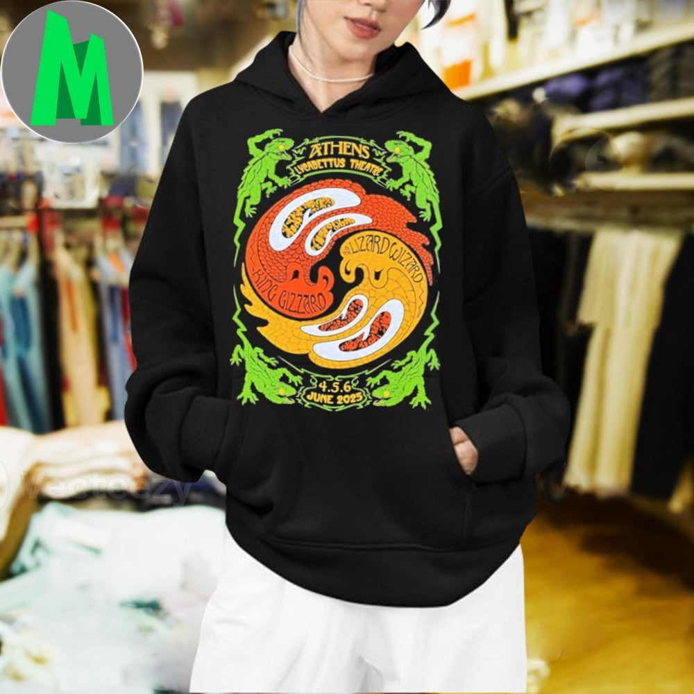 King Gizzard & The Lizard Wizard Athens Greece 2025 Lycabettus Theatre Concert Tour Fan T-Shirt