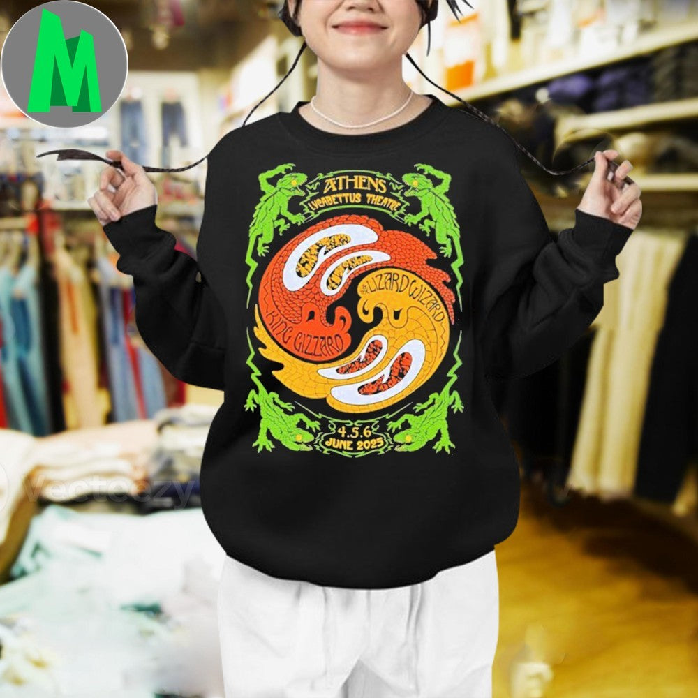 King Gizzard & The Lizard Wizard Athens Greece 2025 Lycabettus Theatre Concert Tour Fan T-Shirt