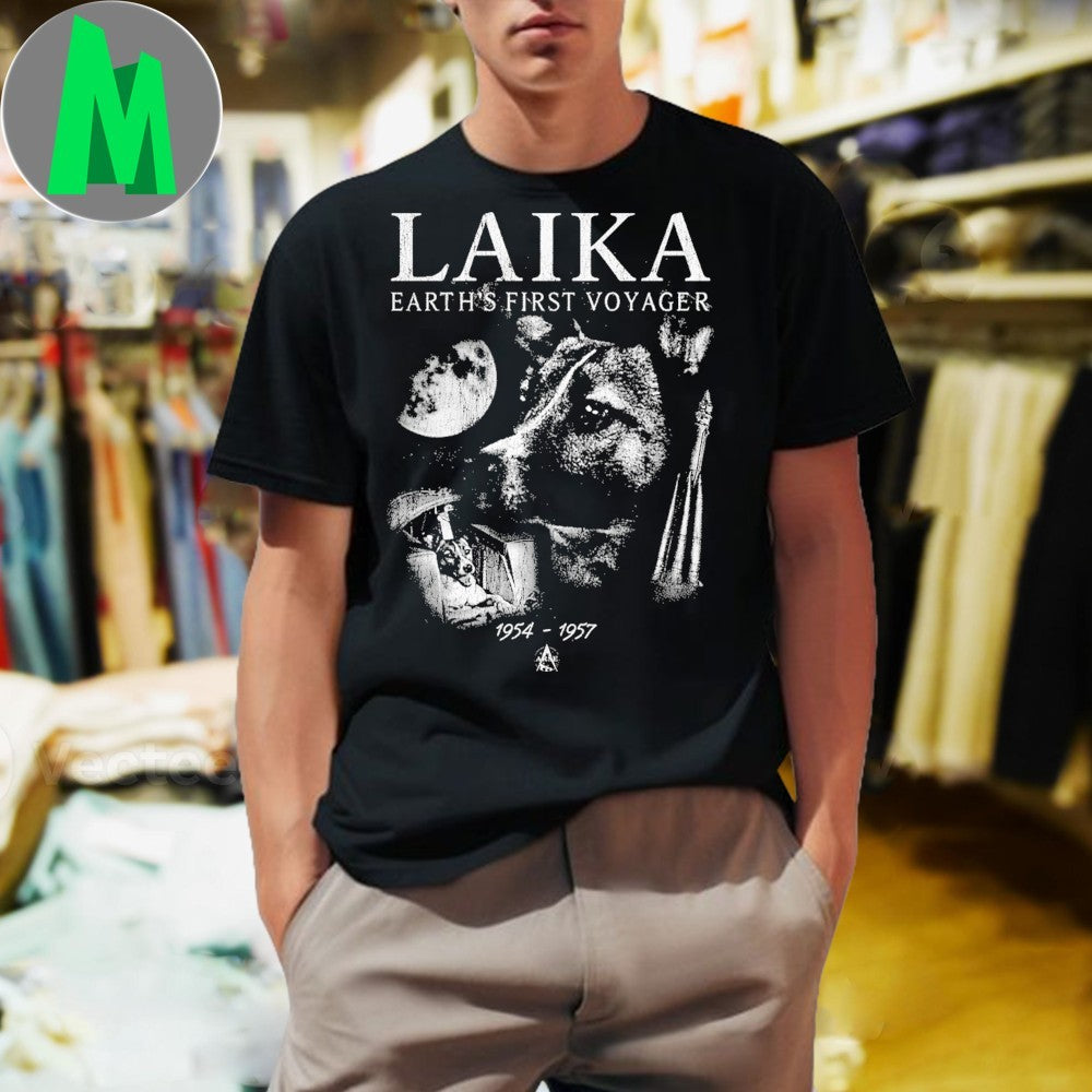 Laika Earth’s First Voyager Space Dog 1954-1957 Shirt