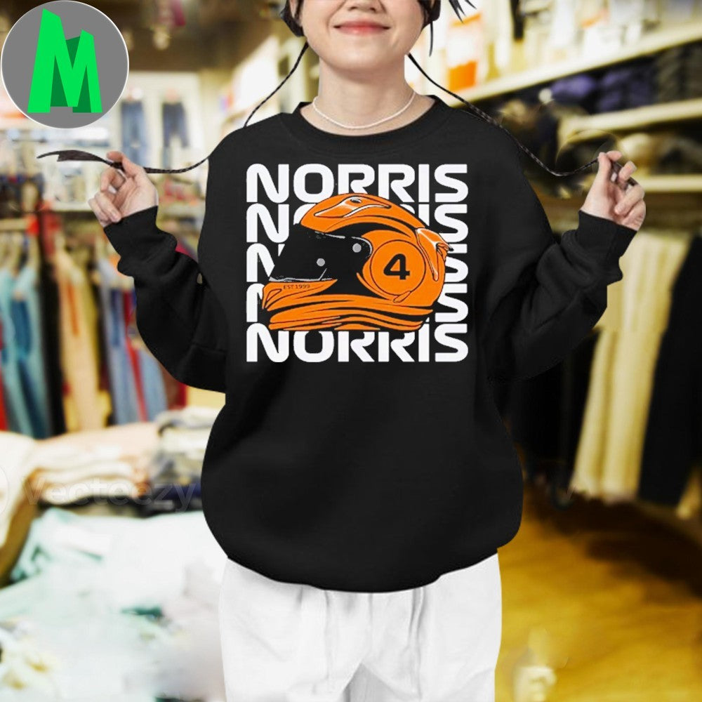 Lando Norris F1 Racing Helmet #4 Graphic Shirt