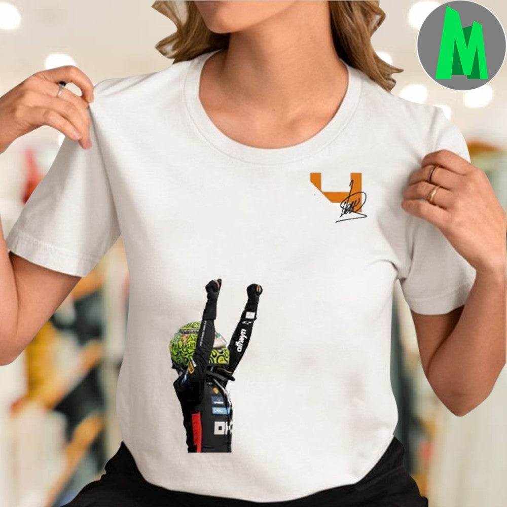 Lando Norris McLaren F1 #4 Celebration Graphic T-Shirt