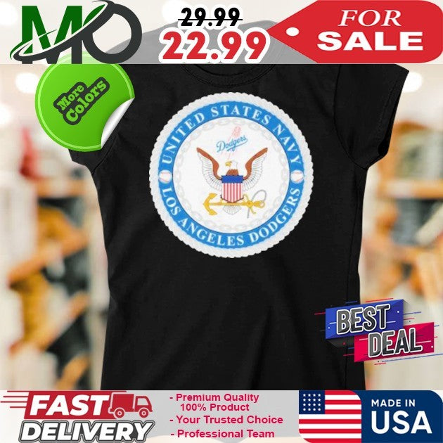 Los Angeles Dodgers x United States Navy Flag America And Logo 2025 Shirt