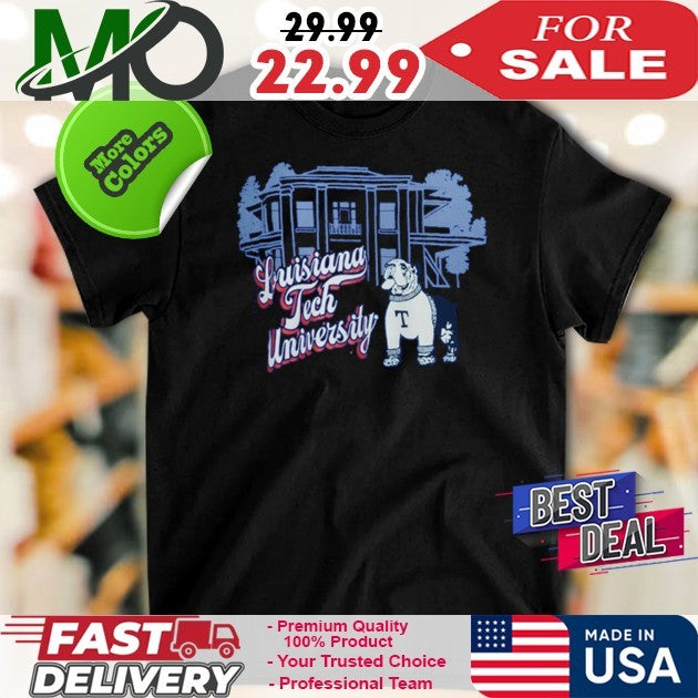 Louisiana Tech Bulldogs Mascot Scenery Shirt