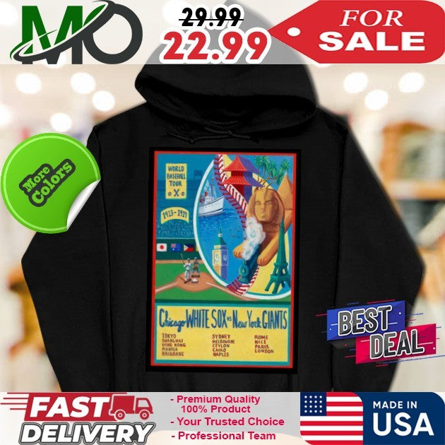 MLB Chicago White Sox vs New York Giants World Baseball Tour 2025 Commemorative Poster Fan Shirt