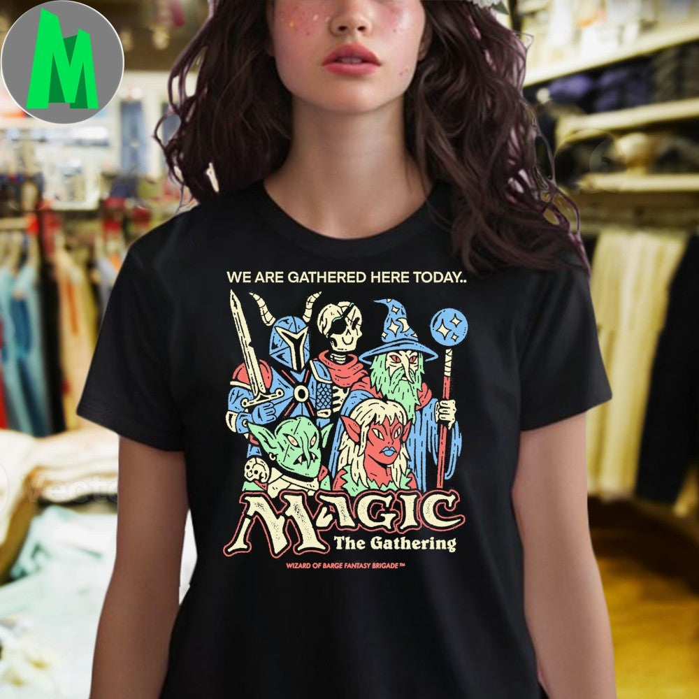 Magic The Gathering We Are Gathered Here Today Fantasy Character T-Shirt