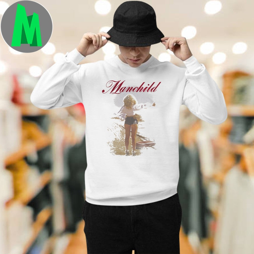 Manchild Desert Hitchhiker Photo Graphic T-Shirt