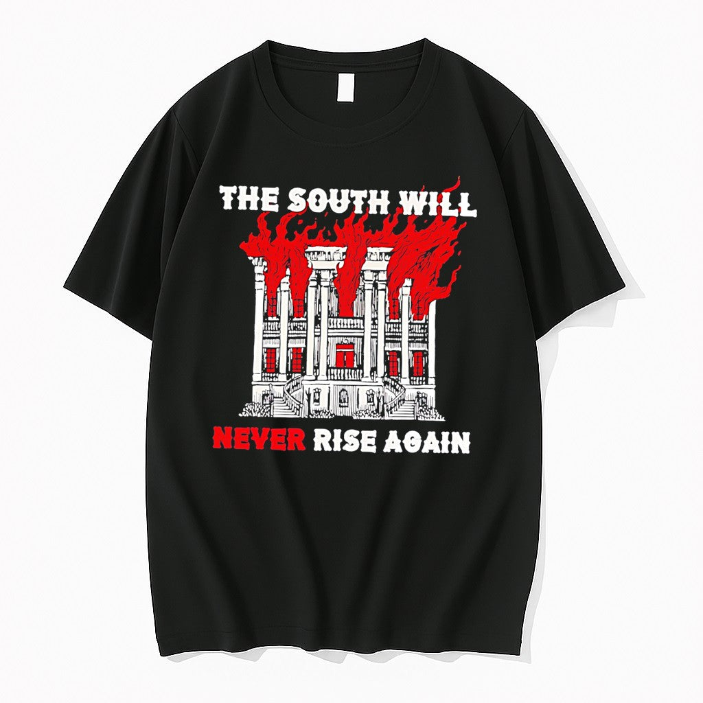 Official Mansion Fire The South Will Never Rise Again Tee T Shirts Jpg