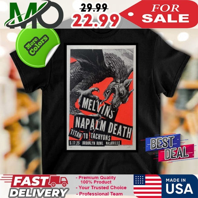 May 17 2025 Melvins Nashville TN Poster Shirt