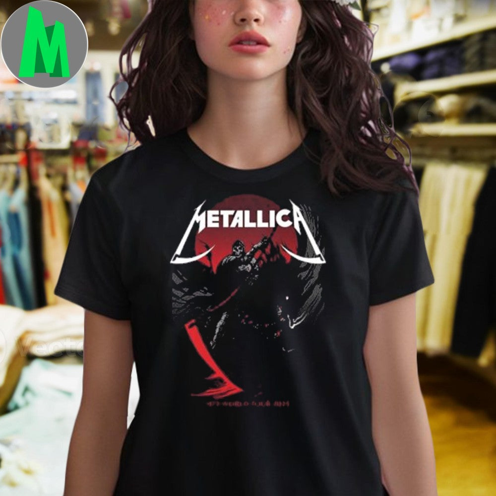 Metallica Becky Cloonan Exclusive Tee Pop-Up Shop M72 Denver Colorado In Empower Field at Mile High On June 27 And 29 North American Tour 2025 Shirt