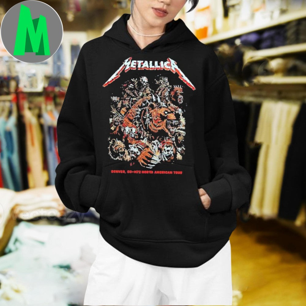 Metallica M72 Denver 2025 Night 1 Venue Tee In Denver Colorado At Empower Field at Mile High On June 27 2025 Shirt