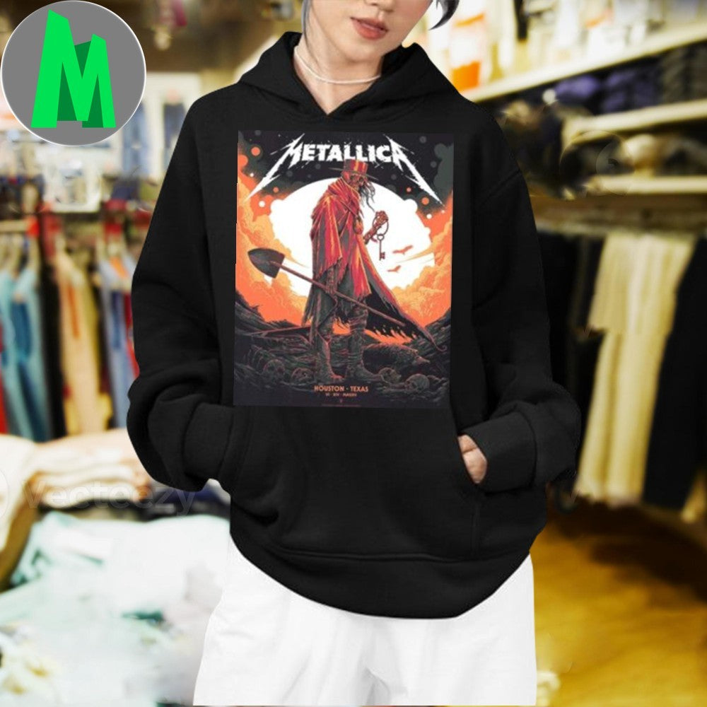Metallica M72 Houston Pop-Up Shop Poster For Houston Texas On June 14th World Tour 2025 Art By Luke Preece Shirt