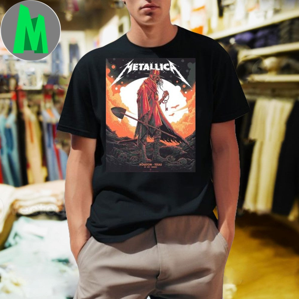 Metallica M72 Houston Pop-Up Shop Poster For Houston Texas On June 14th World Tour 2025 Art By Luke Preece Shirt
