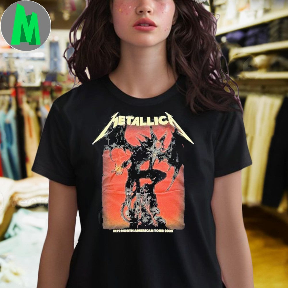 Metallica M72 North American Tour 2025 Santa Clara Levi’s Stadium Concert T-Shirt