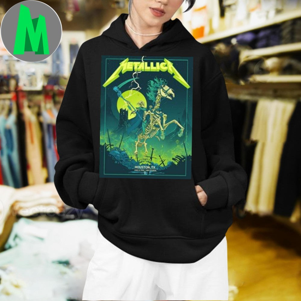 Metallica M72 North American Tour 2025 Vance Kelly Poster In Houston Texas At NRG Stadium M72 Houston On June 14 2025 Shirt