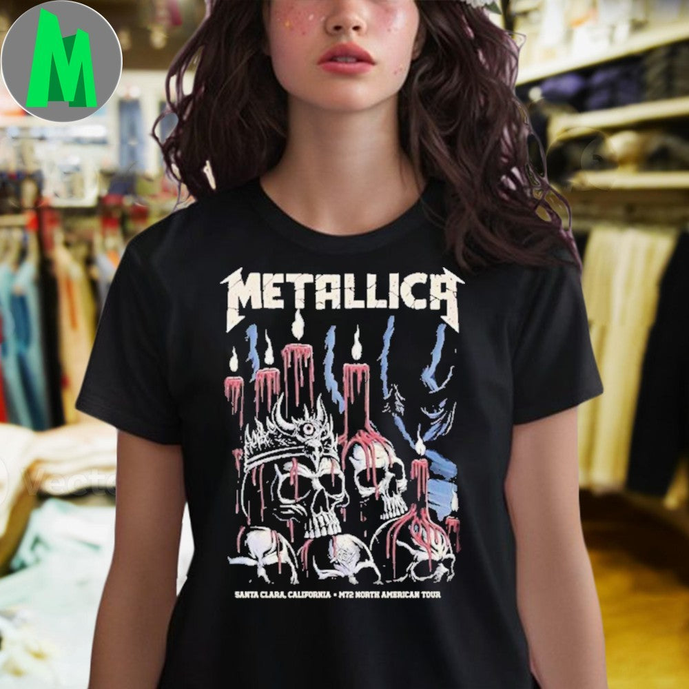 Metallica M72 Santa Clara First Night North American Tour June 20 2025 At Levi’s Stadium California Poster Artwork By Brandon Heart Shirt