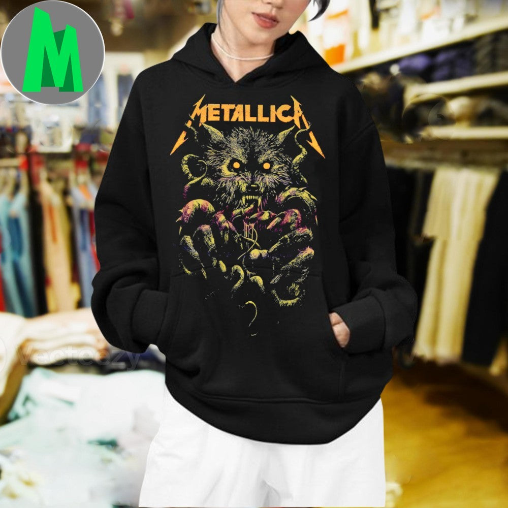 Metallica Wolf And Ktulu Monster Hands Horror Shirt