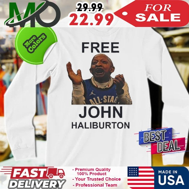 Mico Merch Trending Free All-Star John Haliburton Fan T-Shirt – Micotoronto Homesick Edition