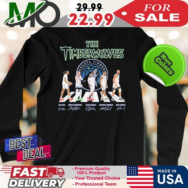 Minnesota The Timberwolves Signature And Logo 2025 Shirt