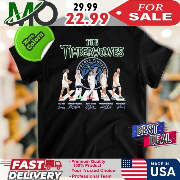 Minnesota The Timberwolves Signature And Logo 2025 Shirt