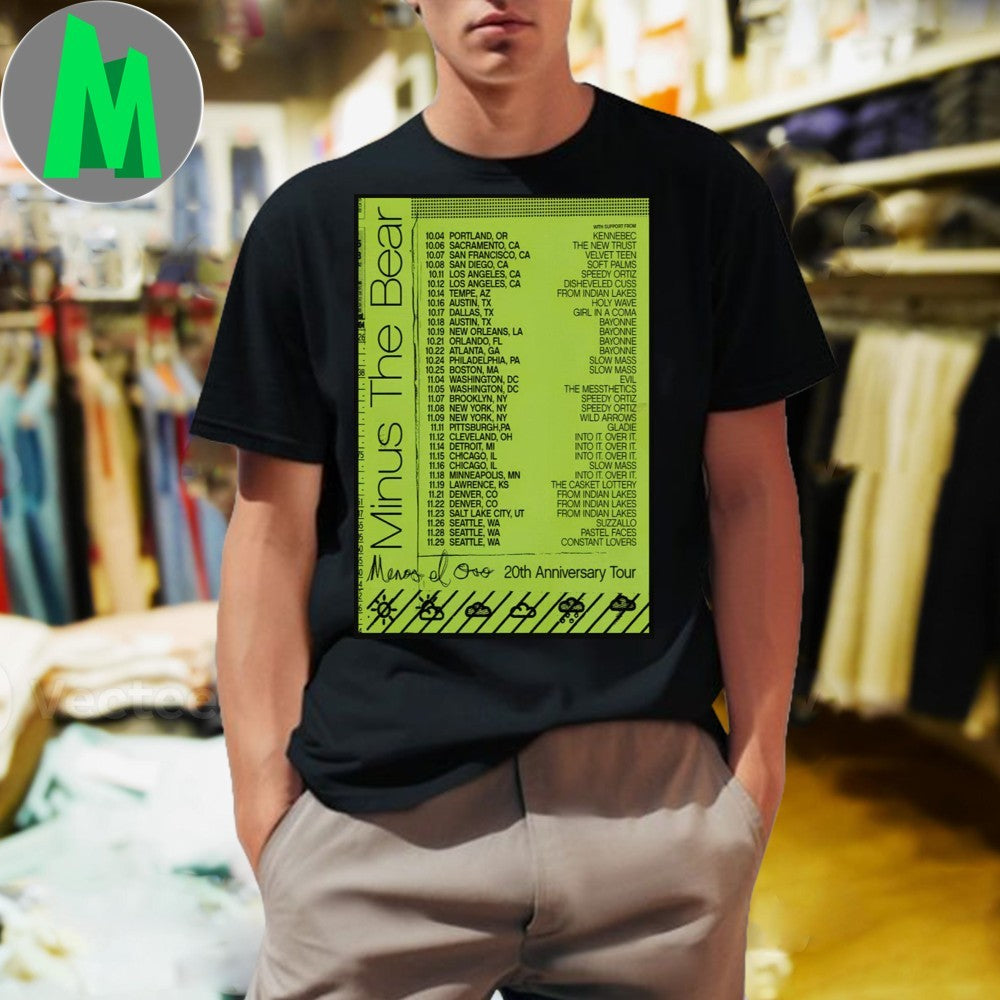 Minus The Bear Concert Poster T-Shirt