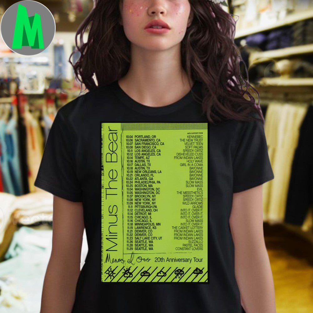Minus The Bear Concert Poster T-Shirt