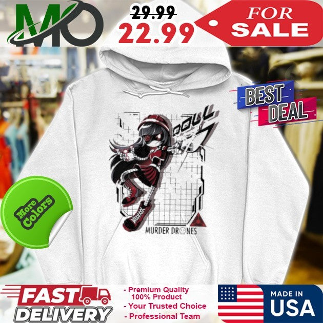 Murder Drones Doll Fight Back N Sci-Fi Robot Graphic T-Shirt Unisex Anime Cartoon Fan Apparel